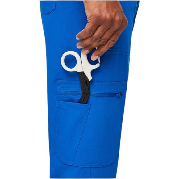 Cairo Cargo Scrub Pants Royal Blue Size M/S - Picture 4 of 6